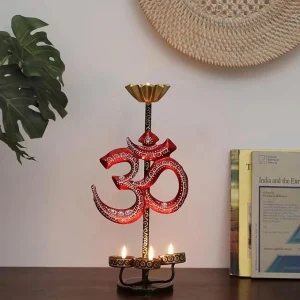 Om Tea Light Candle Holder