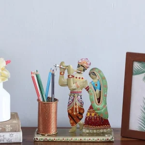 Radha Krishna Pen Stand Showpiece