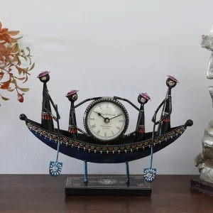 Handcrafted Metal Boat Clock